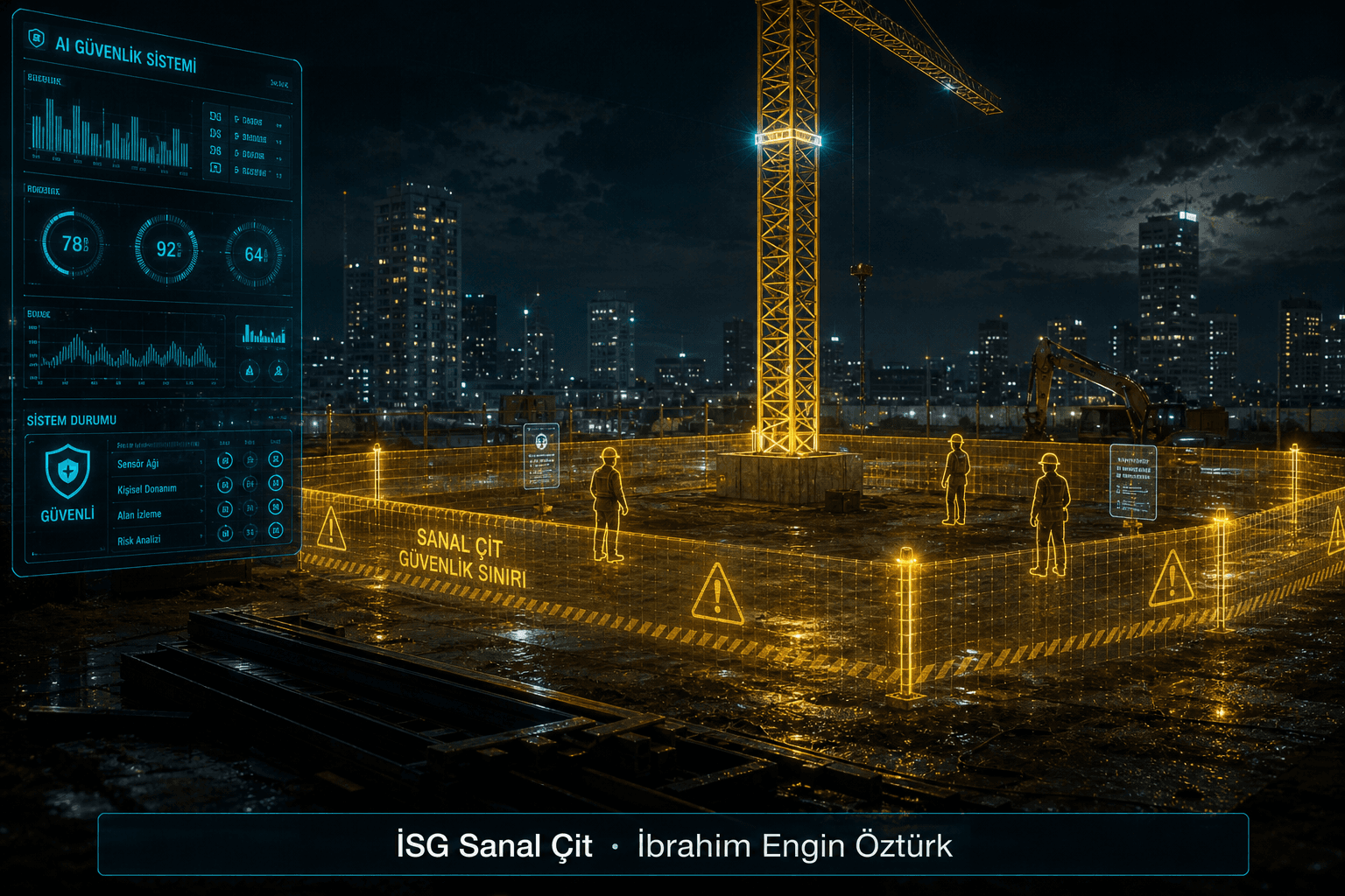 İbrahim Engin Öztürk ADÜ şantiye İSG sanal çit